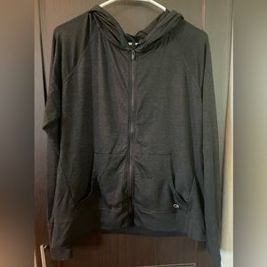 Black Zipper Hoodie